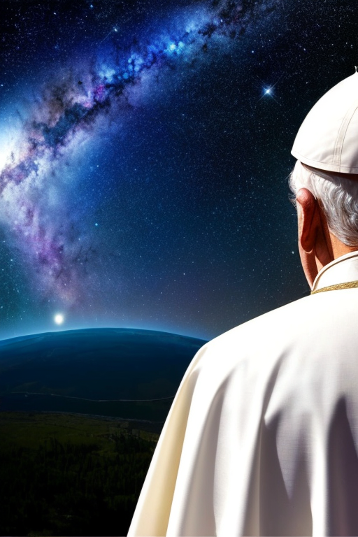 Papież patrzy na kosmos